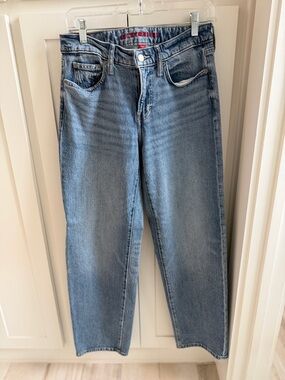 Lucky Brand Light Blue Denim Jeans with Brown Leather Patch